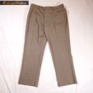 Brooks Brothers Madison Dress Pant 38x30 Tan Beige Brown